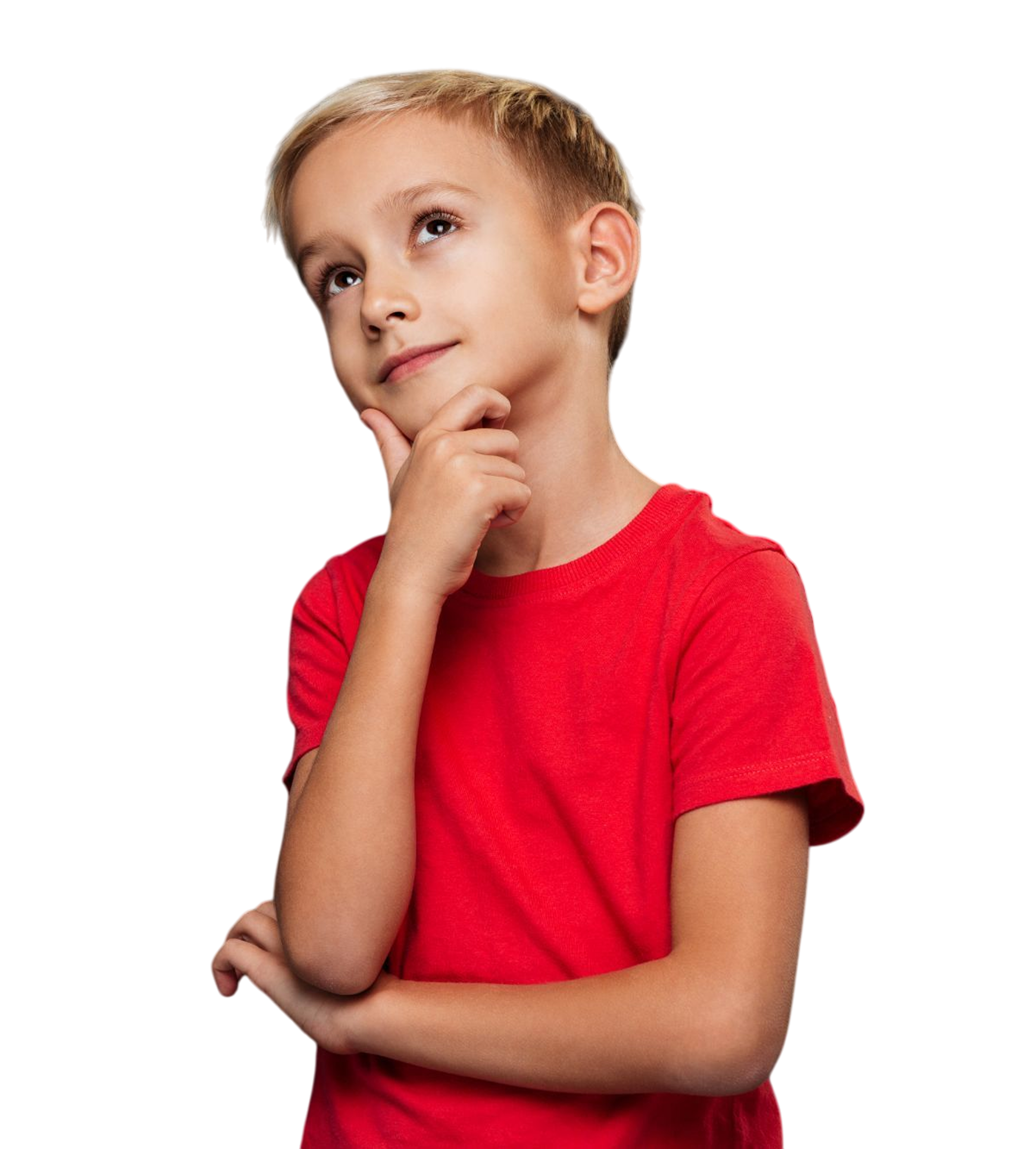 Мальчик думает